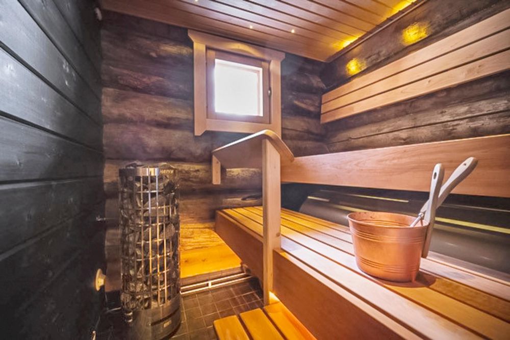 Sauna dans le chalet