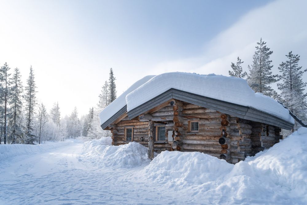 Chalet enneigé